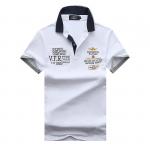 tee shirt polo ralph lauren homme lapel air force an crown embroidery white